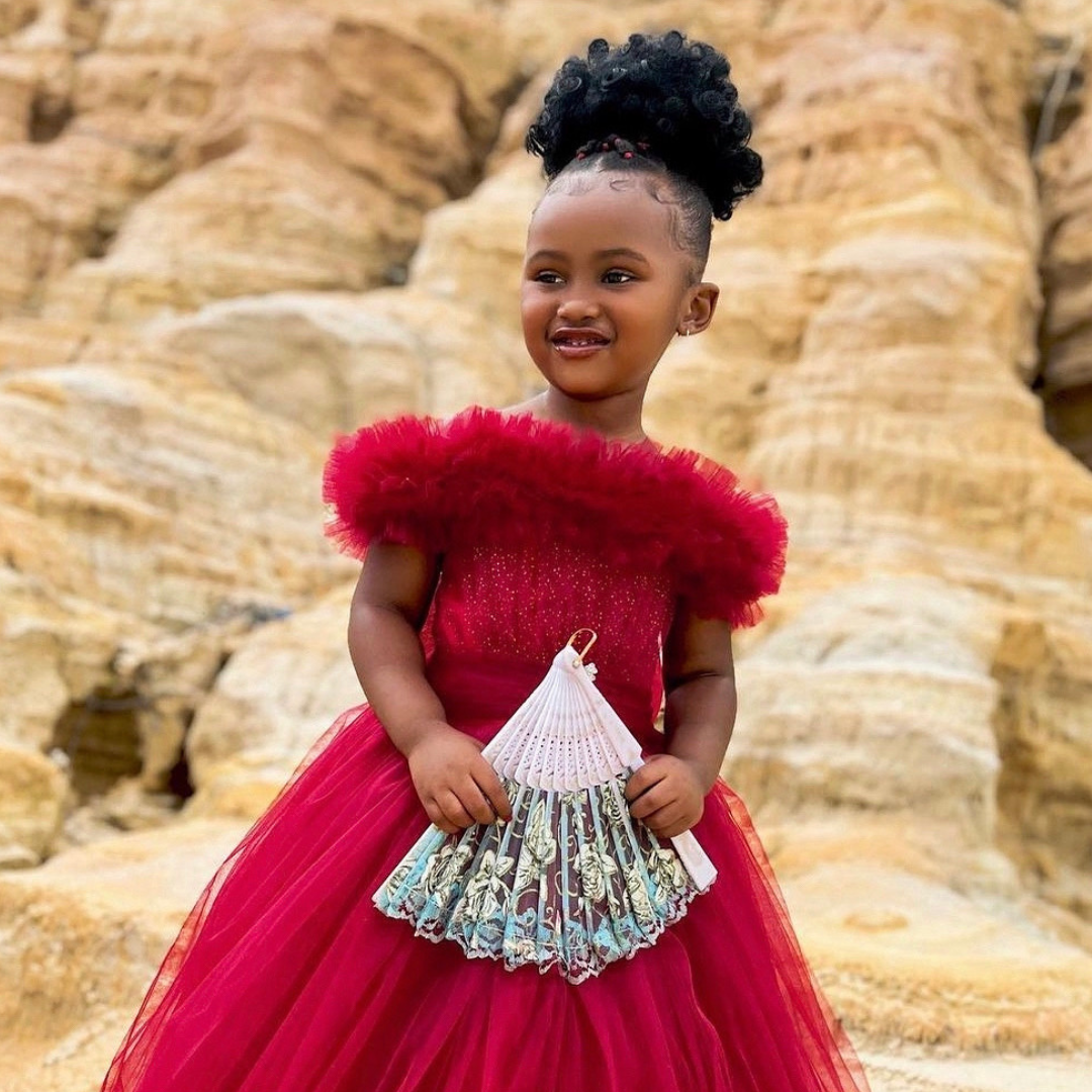 Deep Red Cinderella Dress Malimu Kids