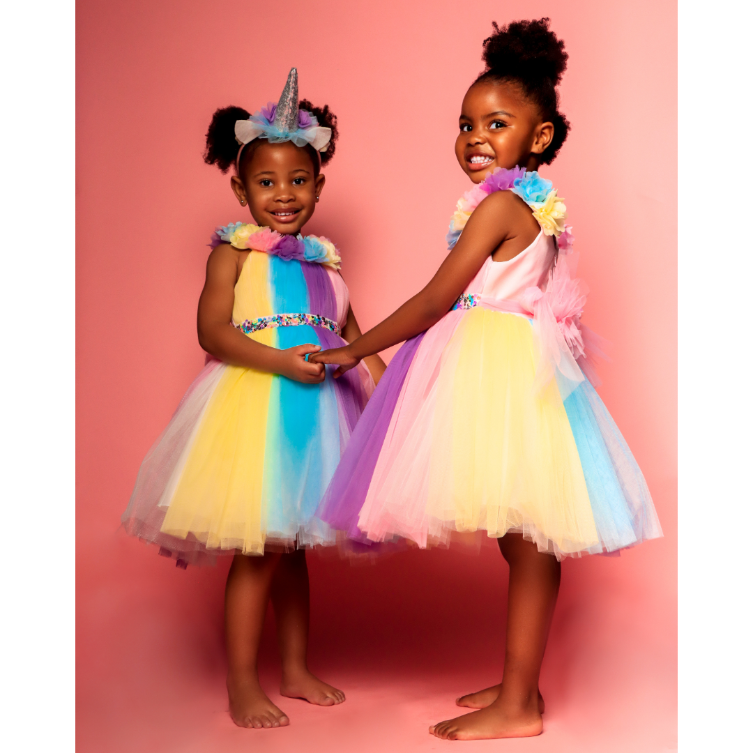 Rainbow Unicorn Dress Malimu Kids