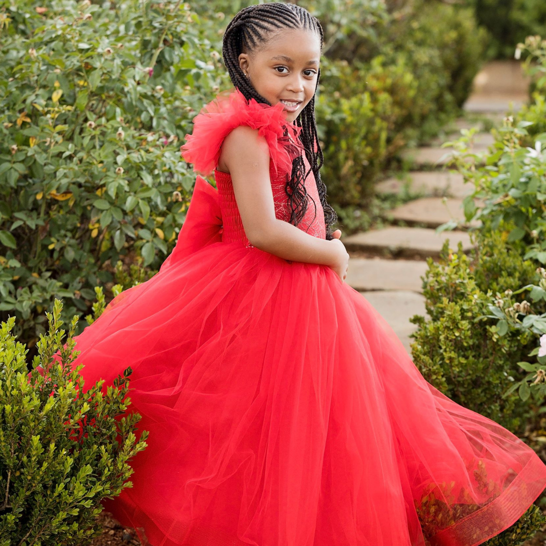Cinderella in top red dress