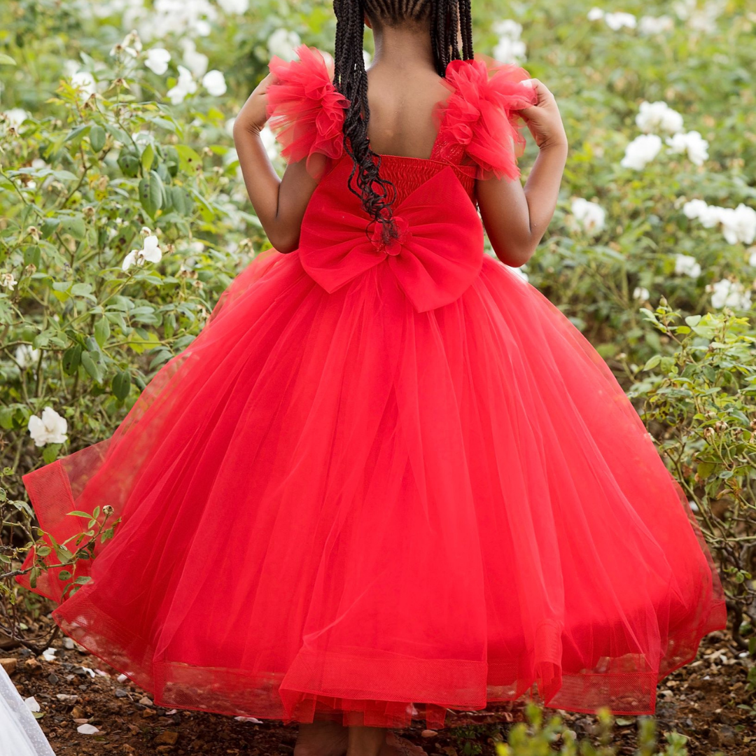 Floral Tulle Quinceanera Dress by Cinderella Couture USA AS8030J-red –  Ariststyles