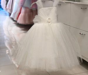 Pale White Cinderella Dress