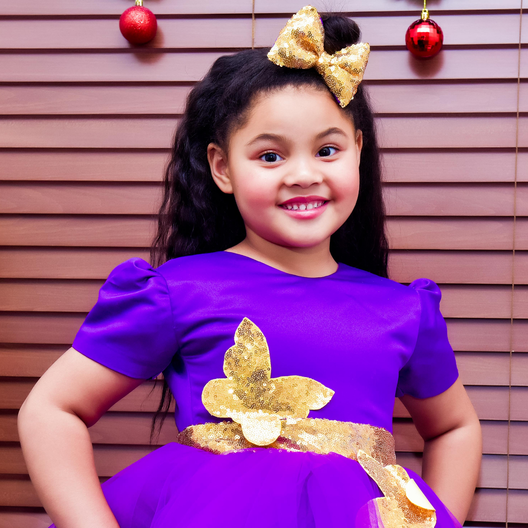 Purple and Gold Dress