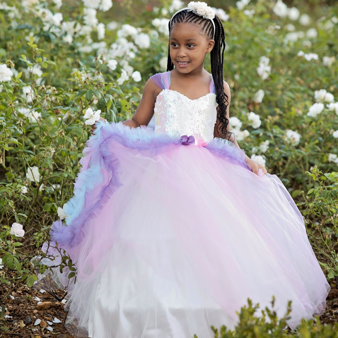 Rainbow Cinderella Dress Malimu Kids